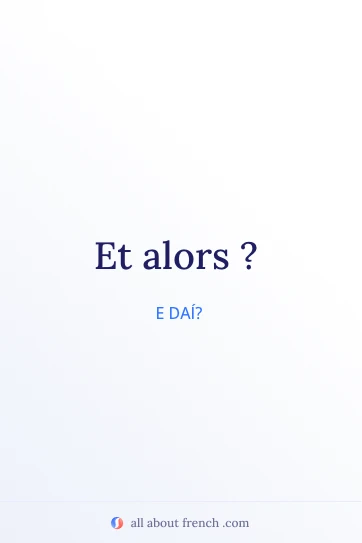 citação estética em francês et alors