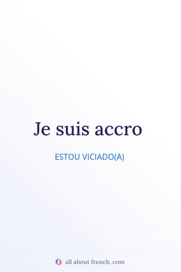 citação francesa estética etre accro