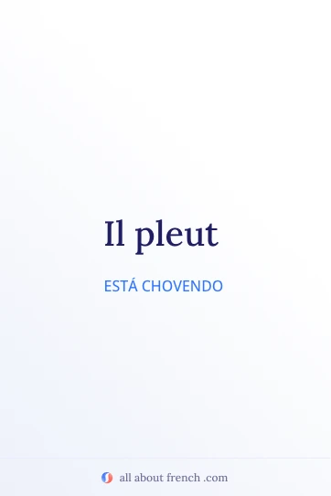 citação estética em francês il pleut