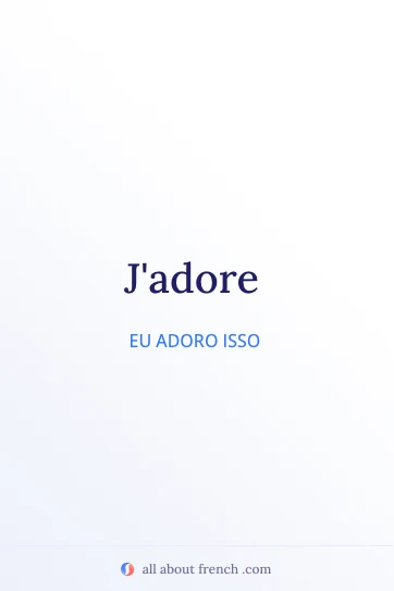 citação estética em francês jadore