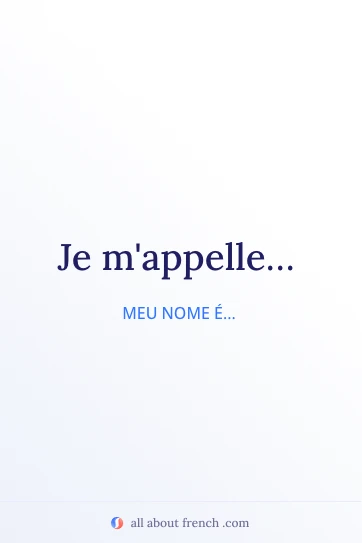 citação francesa estética je mappelle