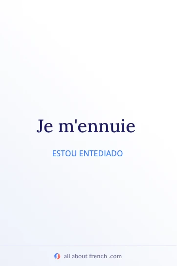 citação estética em francês je mennuie