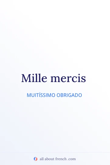frase francesa estética mille mercis
