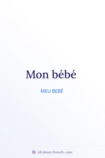 citação estética em francês mon bebe
