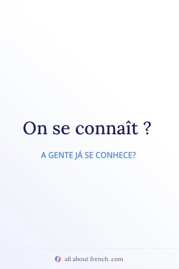 citação estética em francês on se connait