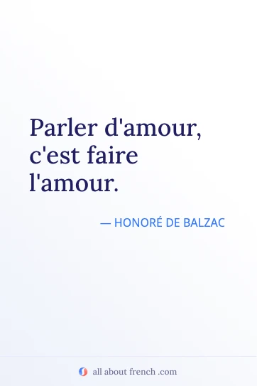 citação francesa estética parler damour cest faire lamour