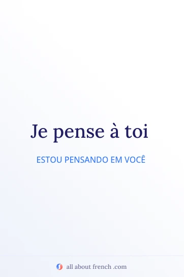 citação estética em francês pense a toi