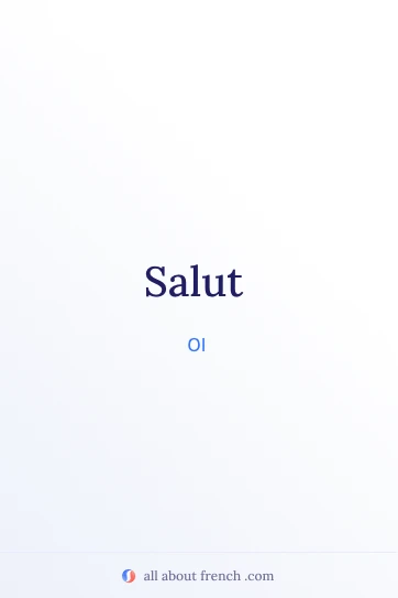 citação francesa estética salut