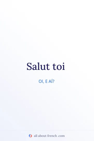frase francesa estética salut toi