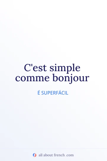 citação francesa estética simple comme bonjour