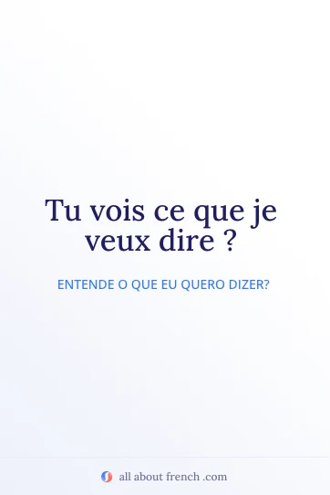 citação francesa estética tu vois ce que je veux dire