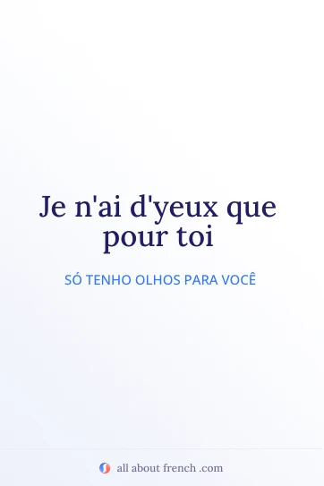citação francesa estética yeux que pour toi