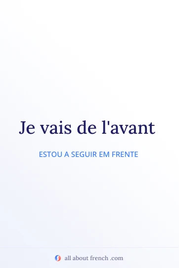 citação estética em francês aller de lavant