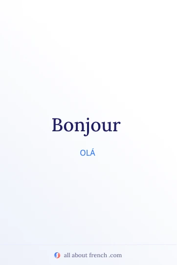 citação francesa estética bonjour