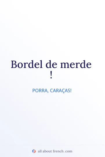 citação francesa estética bordel de merde