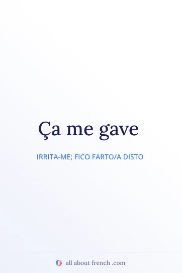 citação francesa estética ça me gave