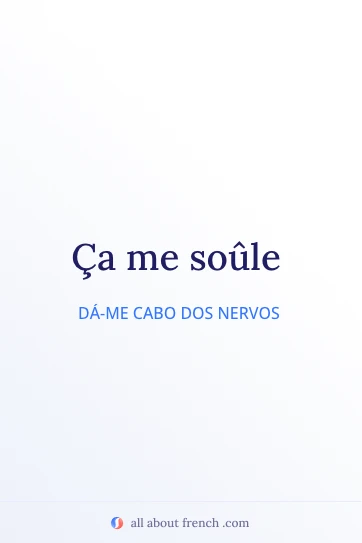 citação estética em francês ça me soûle