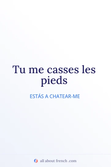 citação francesa estética casser les pieds