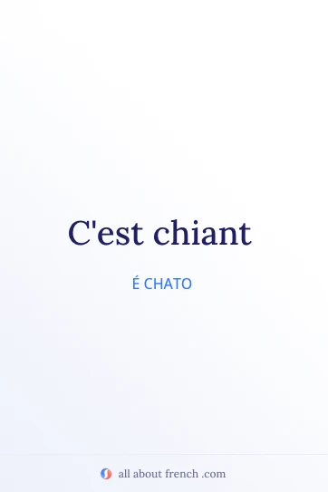 citação francesa estética c'est chiant