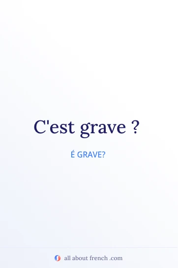 citação francesa estética c'est grave