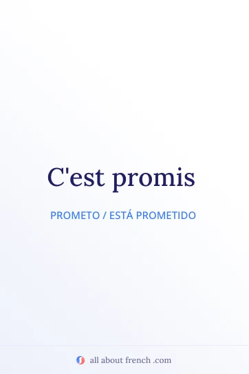 citação estética em francês c'est promis