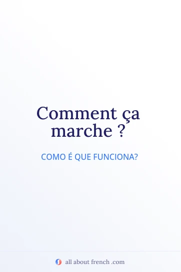 citação estética em francês comment ça marche