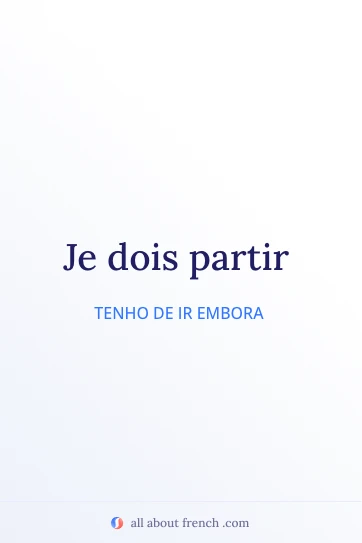 citação estética em francês devoir partir