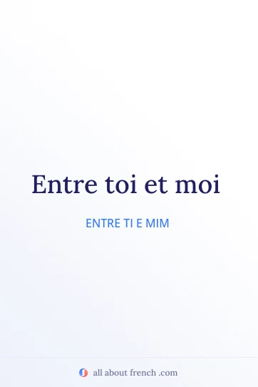 citação estética em francês entre toi et moi