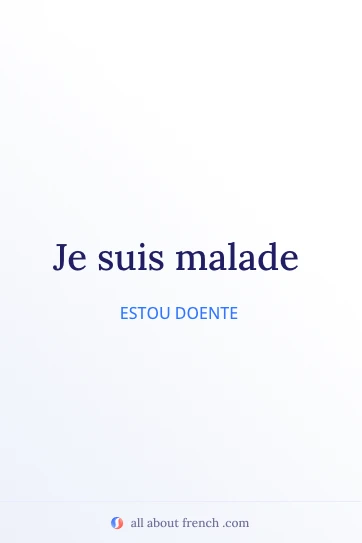 citação estética em francês être malade