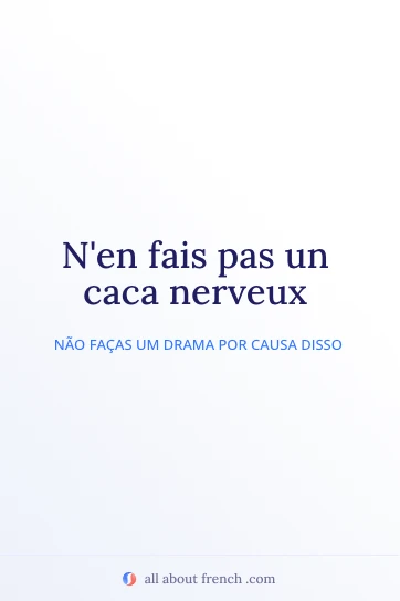citação francesa estética faire caca nerveux