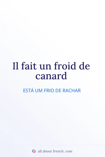 citação francesa estética froid de canard