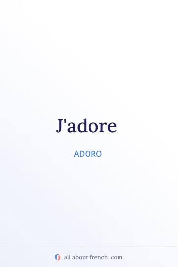 citação francesa estética j'adore