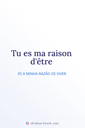 citação francesa estética ma raison d'être