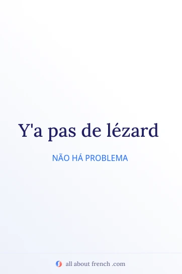 bela citação francesa pas de lezard