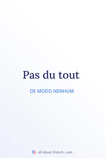 citação francesa estética pas du tout