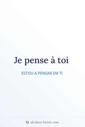 citação estética em francês pense a toi