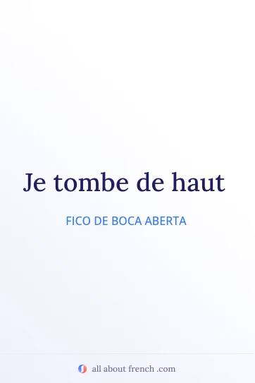 citação francesa estética tomber de haut
