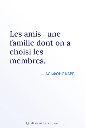 эстетичная французская цитата amis famille choisi les membres