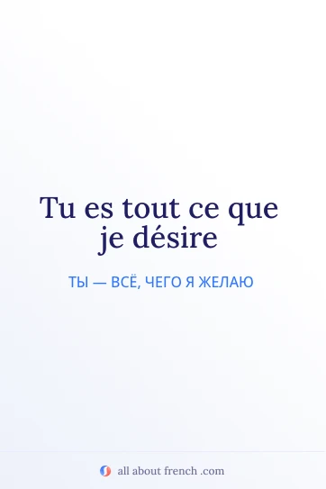 эстетичная французская цитата ce que je desire
