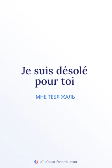 эстетичная французская цитата desole pour toi