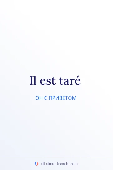 эстетичная французская цитата il est tare