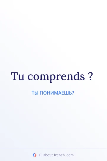 эстетичная французская цитата tu comprends