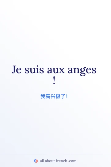 法语美句 etre aux anges