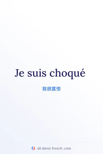 法语名言 etre choque 美图
