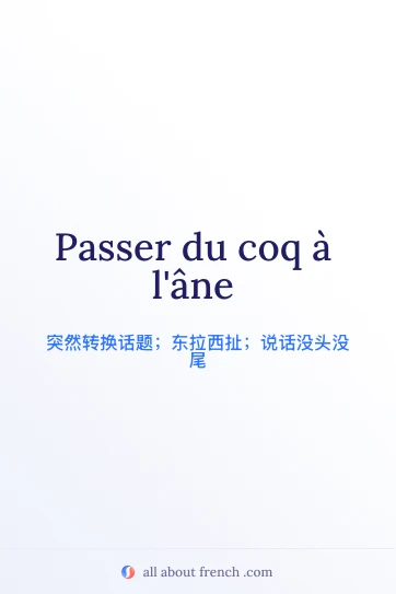 法语名言 passer du coq a lane 的美图