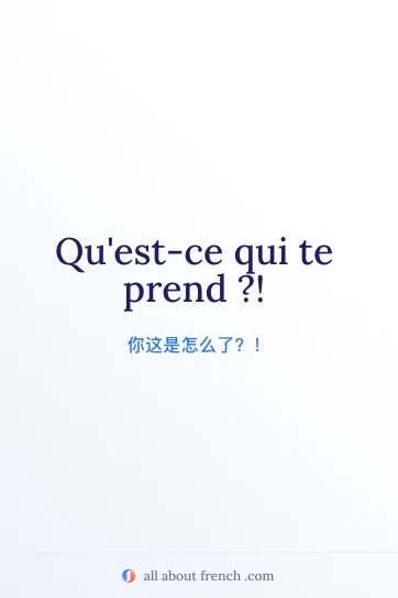 法语名言 quest ce qui te prend 美学图片